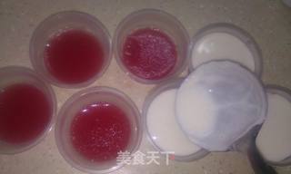 双色西瓜奶冻的做法步骤:16