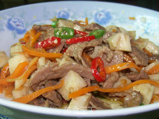 牛肉藕丁的做法步骤:9