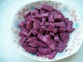 紫薯糯米煎饼的做法步骤:2
