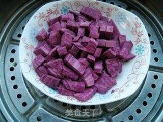 紫薯糯米煎饼的做法步骤:3