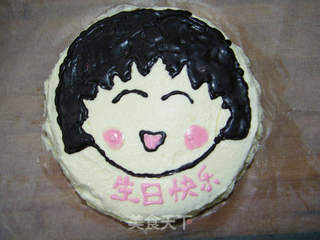【番茄自制美食】樱桃小丸子生日蛋糕的做法步骤:21