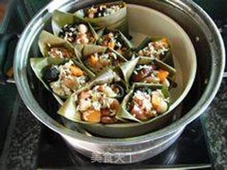 充满粽香的味道-----【杂粮糯米鸡】的做法步骤：11