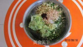 西葫芦素馅蒸饺的做法步骤:8