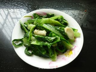 清炒油麦菜的做法步骤：6