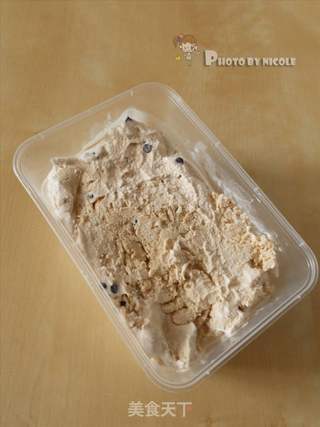 自制省心版咖啡巧克力豆冰淇淋的做法步骤:8