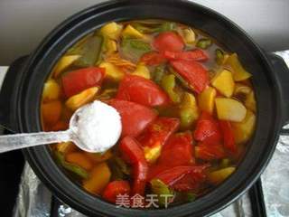 【虫草花田园煲】能提高免疫力的鲜蔬汤!的做法步骤:6