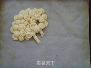 可爱萌系---绵羊面包的做法步骤:9
