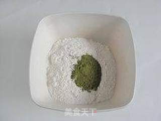 清香扑鼻的味道----【绿茶小饼】的做法步骤：4