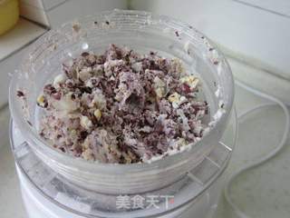 电饼铛煎紫色玉米小饼的做法步骤:4