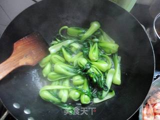 青菜也可以很漂亮之------油爆青菜的做法步骤:7