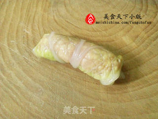 鸡汁翡翠卷的做法步骤:7