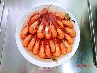 【让美食充满爱】1#爱之形意味——孔雀开屏花雕虾的做法步骤:7