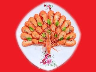 【让美食充满爱】1#爱之形意味——孔雀开屏花雕虾的做法步骤:9