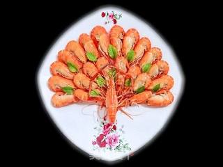 【让美食充满爱】1#爱之形意味——孔雀开屏花雕虾的做法步骤:8