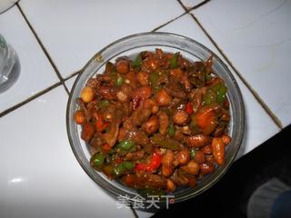 香辣花生牛肉酱的做法步骤:8