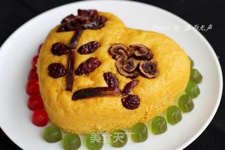 七夕南瓜发糕的做法步骤:12