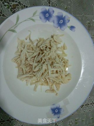 香菇鸡丝粥的做法步骤:5