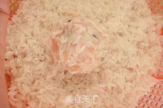 珍珠丸子---电饭煲蒸出的美味的做法步骤:7