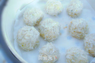 珍珠丸子---电饭煲蒸出的美味的做法步骤:10