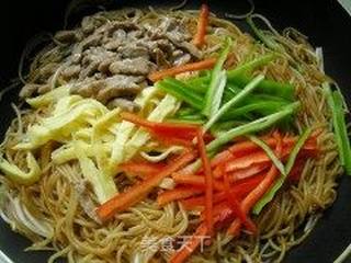干炒米线的做法步骤:10