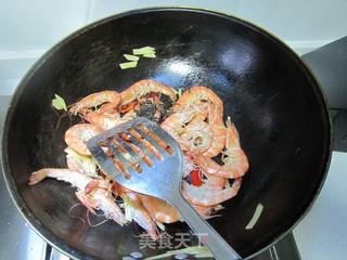 芝麻蚝油苦丁虾的做法步骤:7