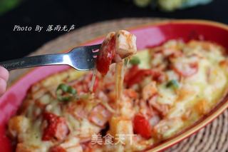 芝士焗年糕的做法步骤:9