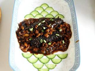鲁菜精品----肉末海参的做法步骤:13