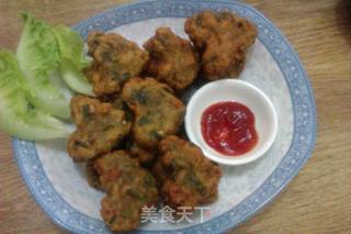 特色小吃——虾饼的做法步骤:9