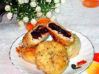 芝麻豆沙煎饼的做法步骤:10