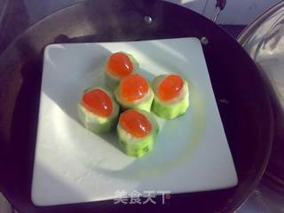 咸蛋黄蒸丝瓜的做法步骤:5