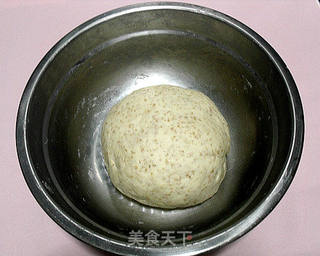 养生美食~麦麸红豆沙面包的做法步骤:6