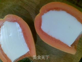 诱人甜点——木瓜椰奶冻的做法步骤:5