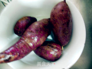 紫薯糯米滋的做法步骤:2