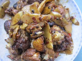 子姜炒鸭的做法步骤:7