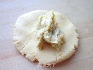 粗粮细吃——红薯馅玉米饼的做法步骤：7