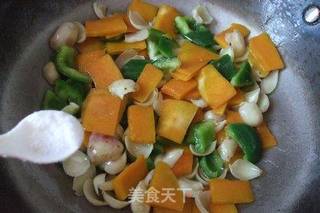 南瓜炒百合的做法步骤:8
