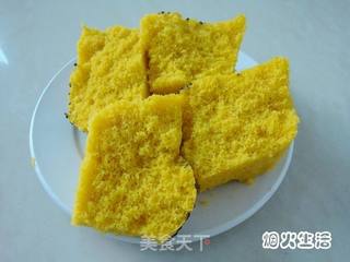 6分钟的健康早餐——微波炉玉米糕的做法步骤：8