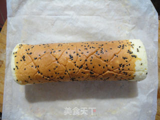 香蕉蛋糕卷的做法步骤:12