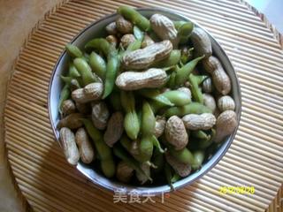 花生煮毛豆豆的做法步骤:6