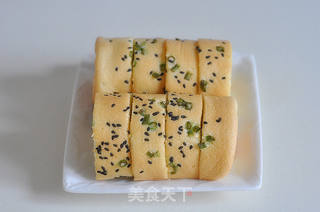香葱肉松蛋糕卷的做法步骤:15