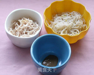 四川传统小吃~鸡丝凉面的做法步骤:4