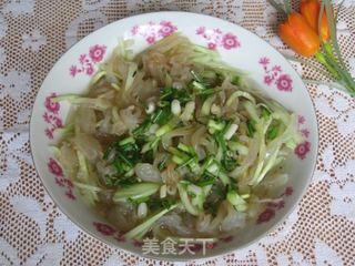 黄瓜拌海蜇皮的做法步骤：5