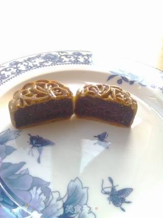 中秋热身之紫薯月饼---健康低卡的做法步骤:13