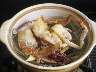 梭子蟹肉末粉丝煲的做法步骤:9