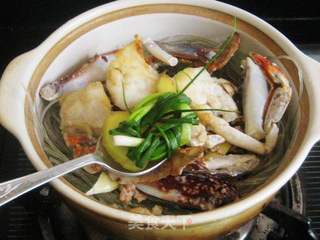 梭子蟹肉末粉丝煲的做法步骤:10