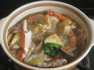 梭子蟹肉末粉丝煲的做法步骤:12