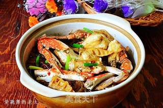梭子蟹肉末粉丝煲的做法步骤:15
