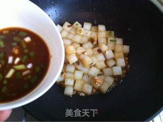 炒凉粉的做法步骤:7