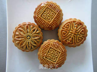 中秋预热——广式绿豆沙月饼的做法步骤:7