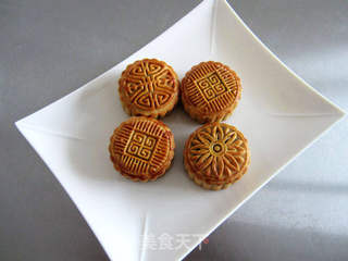 中秋预热——广式绿豆沙月饼的做法步骤:10